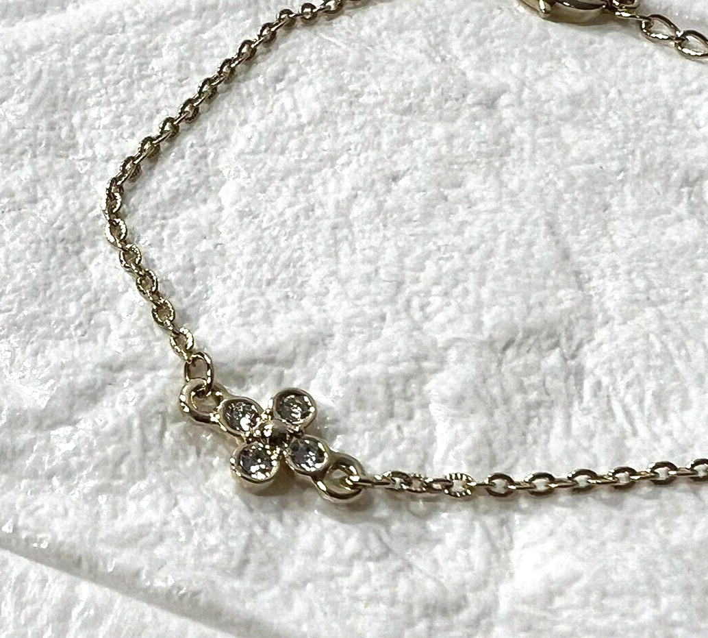 ANTEPRIMA Floral flower motif bracelet silver tone
