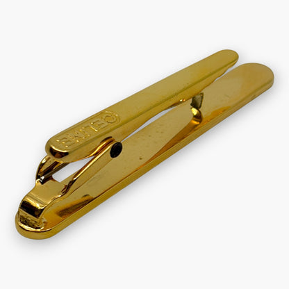 Celine Gold-Tone Logo Tie Clip Bar