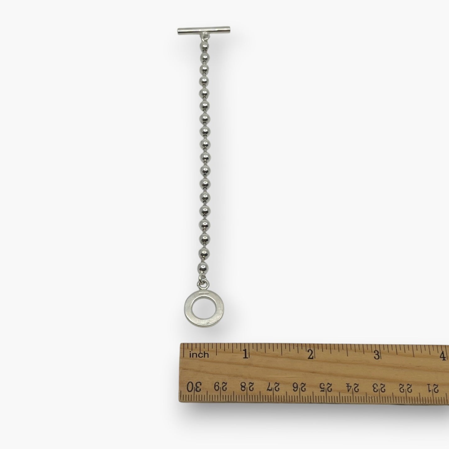 Gucci Sterling Silver 925 Ball Chain Toggle Bracelet