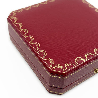 Cartier Jewelry Box Empty Case 2 Piece Set with Outer Boxes Red
