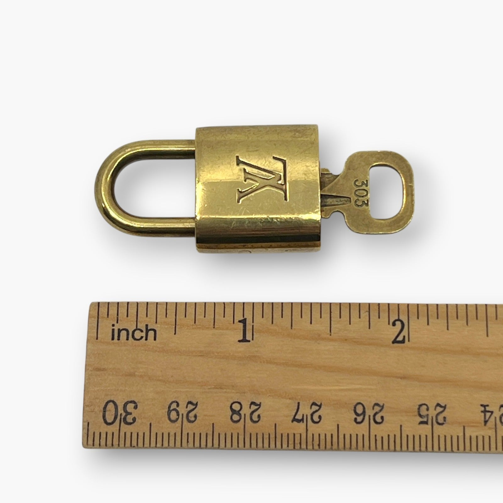 Louis Vuitton Padlock Set of 10 Gold-Tone Brass Locks & Keys pj260604