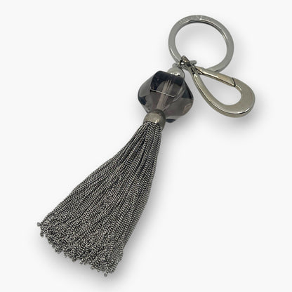 Baccarat Crystal Tassel Key Ring Bag Charm with Box Pouch