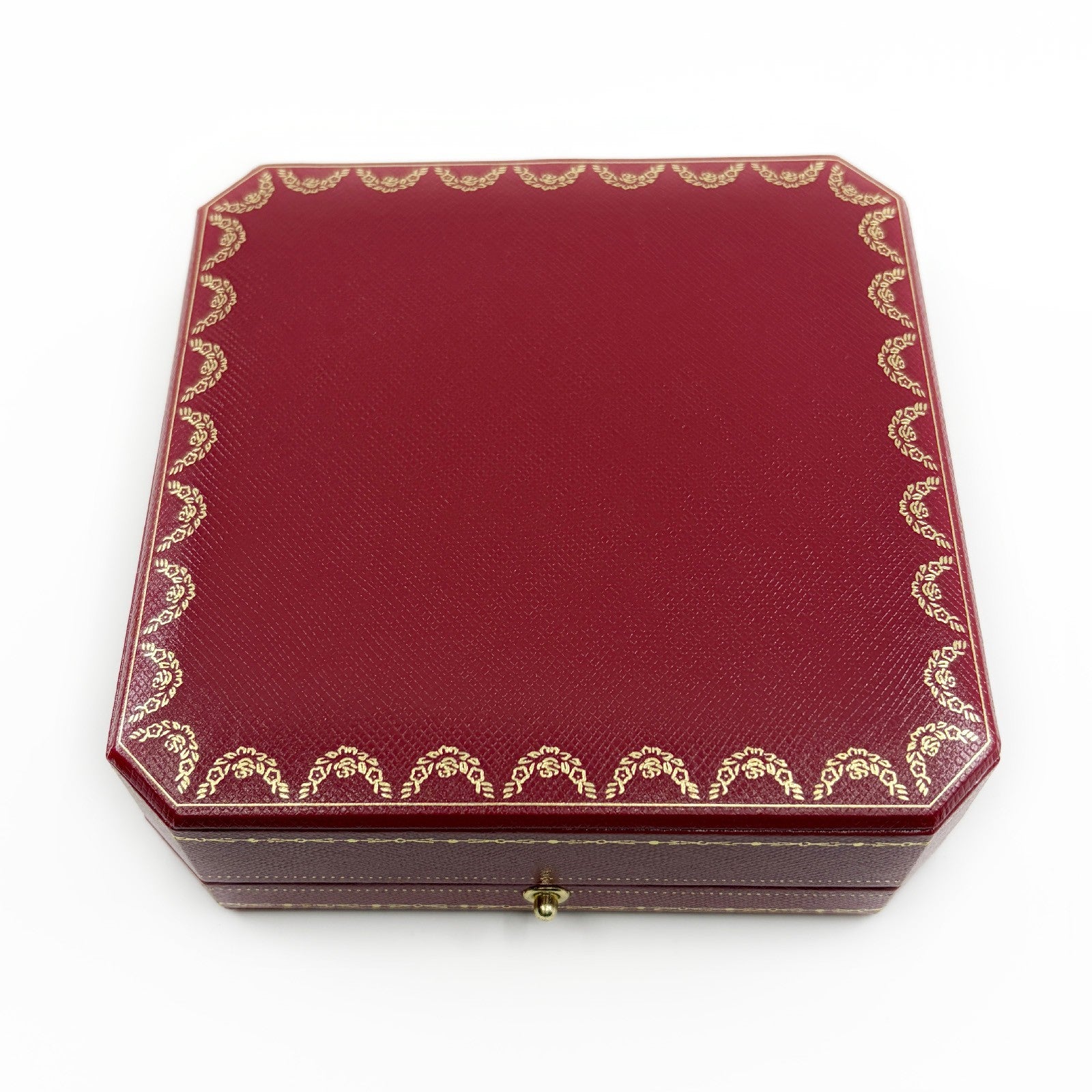 Cartier Jewelry Box Empty Case 2 Piece Set with Outer Boxes Red