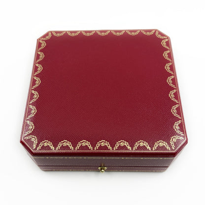 Cartier Jewelry Box Empty Case 2 Piece Set with Outer Boxes Red