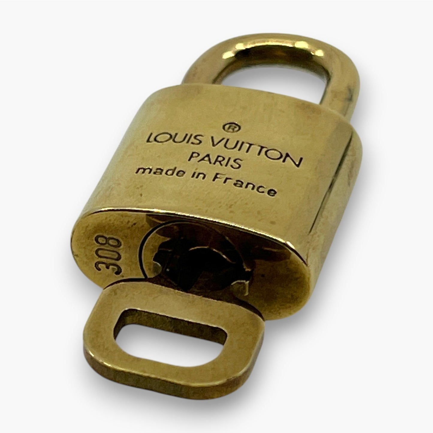 Louis Vuitton Padlock Set of 10 Gold-Tone Brass Locks & Keys pj260602