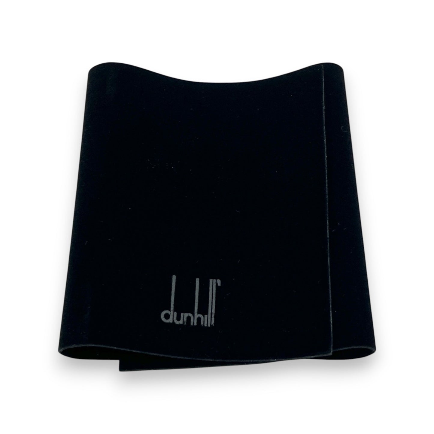 Dunhill Black Leather Key Case with 6 Silver-Tone Hooks w/ Box Card Cloth