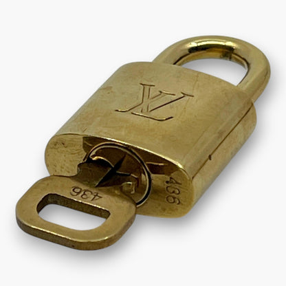 Louis Vuitton Padlock Set of 10 Gold-Tone Brass Locks & Keys pj260603