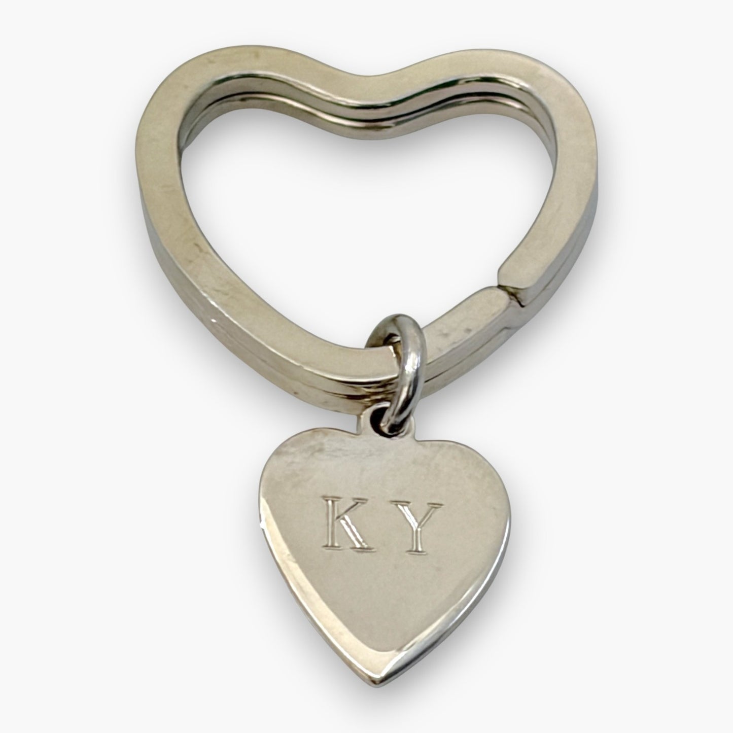Tiffany & Co. Sterling Silver 925 Heart Key Ring Charm