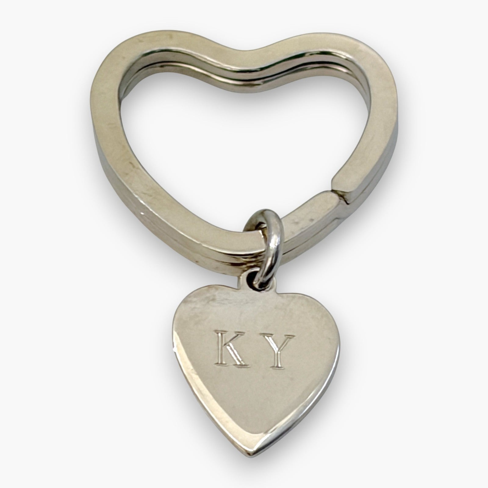 Tiffany & Co. Sterling Silver 925 Heart Key Ring Charm