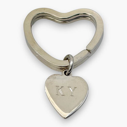 Tiffany & Co. Sterling Silver 925 Heart Key Ring Charm