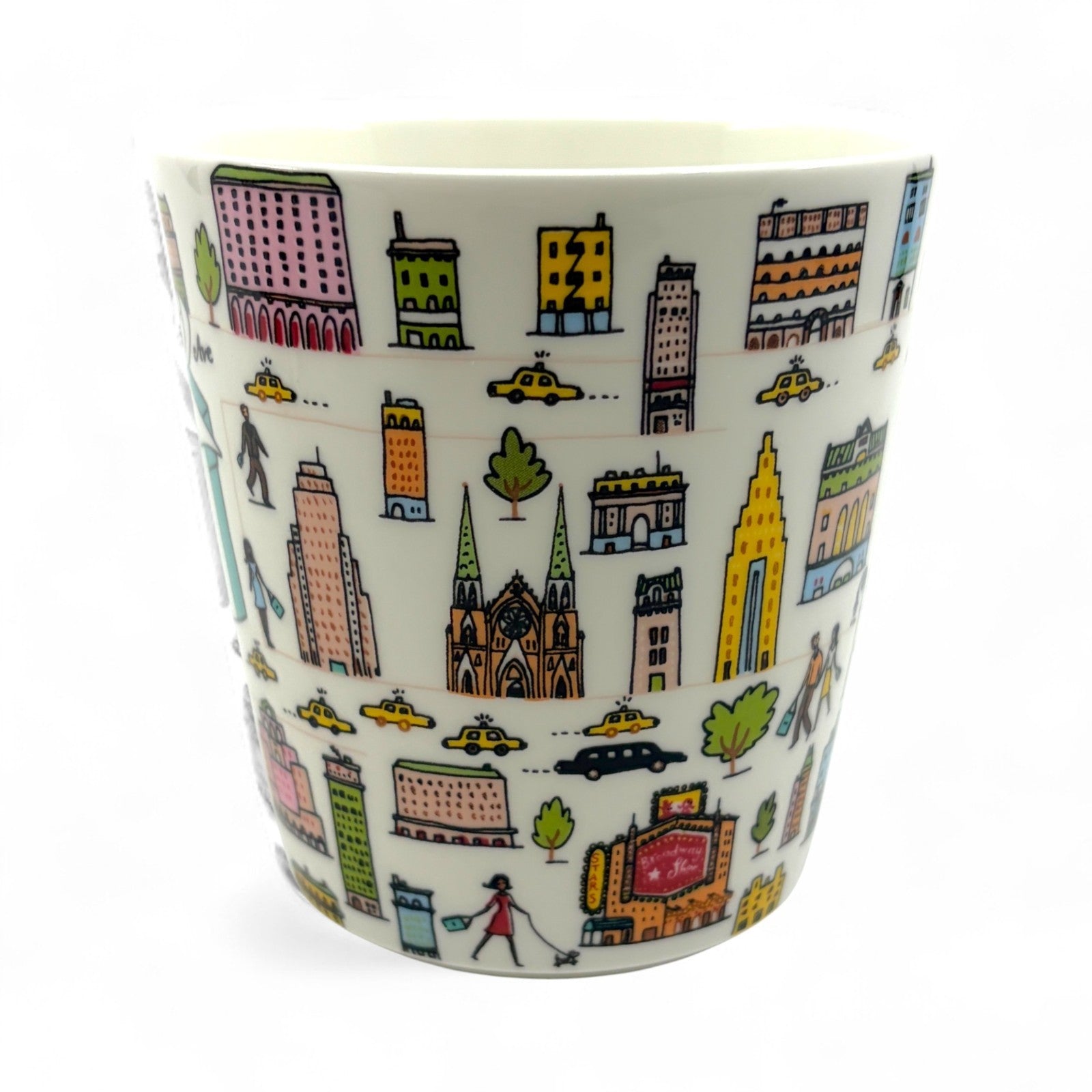 Tiffany & Co. 5th Avenue Bone China Mug 2 Cups Pair Set in NYC Design w/ Box