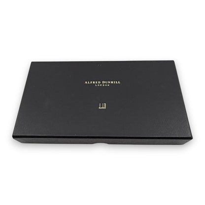 Dunhill Black Leather Long Wallet w/ Brand Card Dust Bag Box