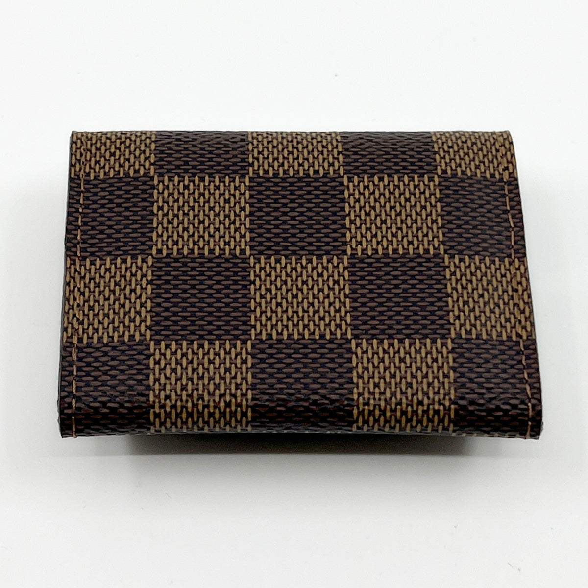 Louis Vuitton Damier Ebene Square Cufflinks Sterling Silver 925 with Case