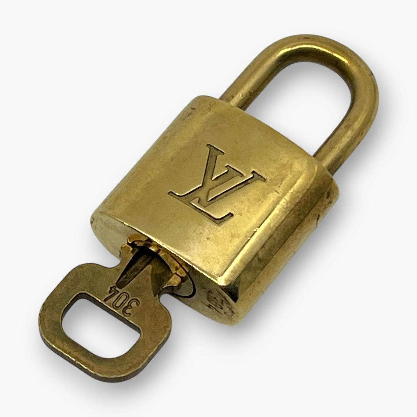 Louis Vuitton Padlock Set of 10 Gold-Tone Brass Locks & Keys pj260606