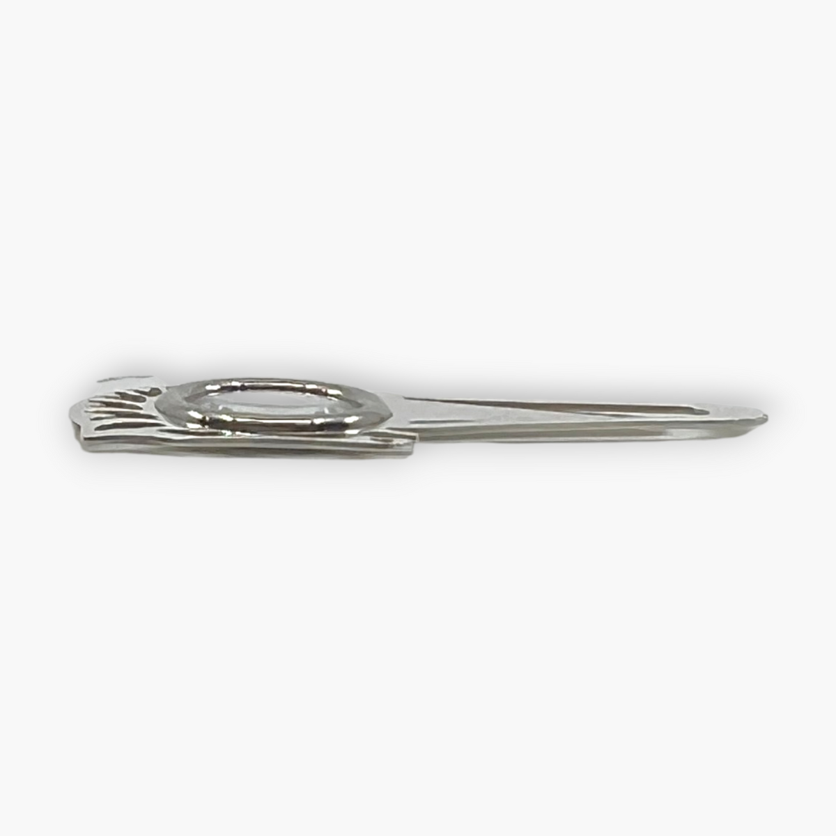 Hermes Cheval Horse Magnifying Glass Loupe Bookmark Silver-Tone with Case Box