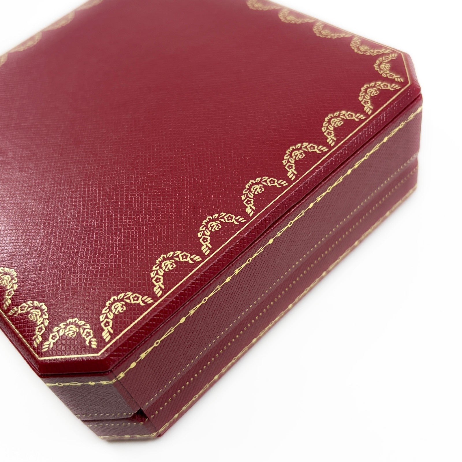 Cartier Jewelry Box Empty Case 2 Piece Set with Outer Boxes Red