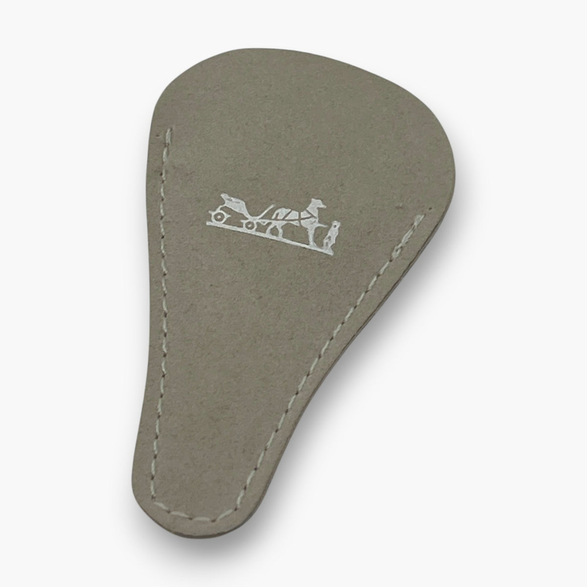 Hermes Cheval Horse Magnifying Glass Loupe Bookmark Silver-Tone with Case Box