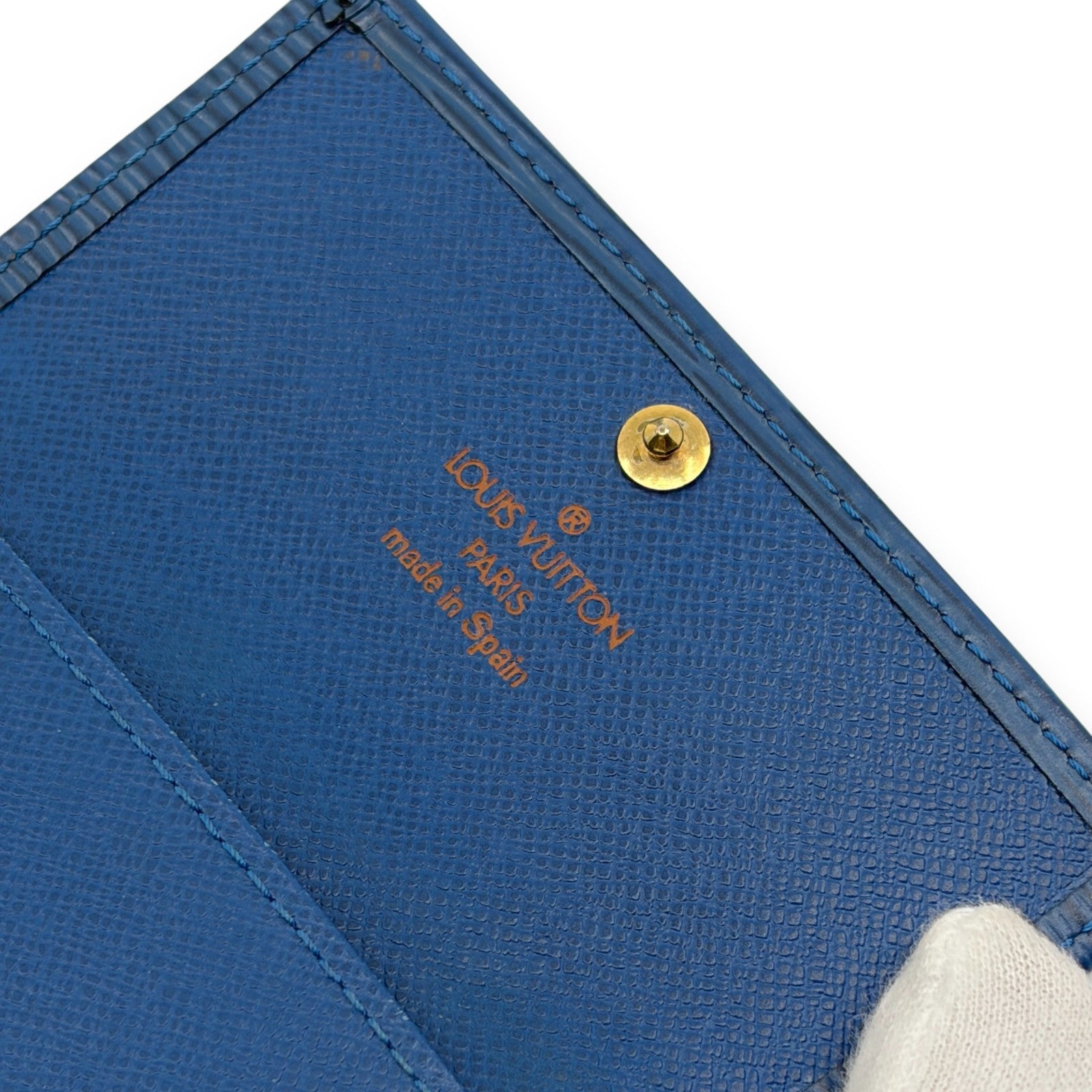 Louis Vuitton Epi Multicles 4 Key Case in Blue Leather M63825