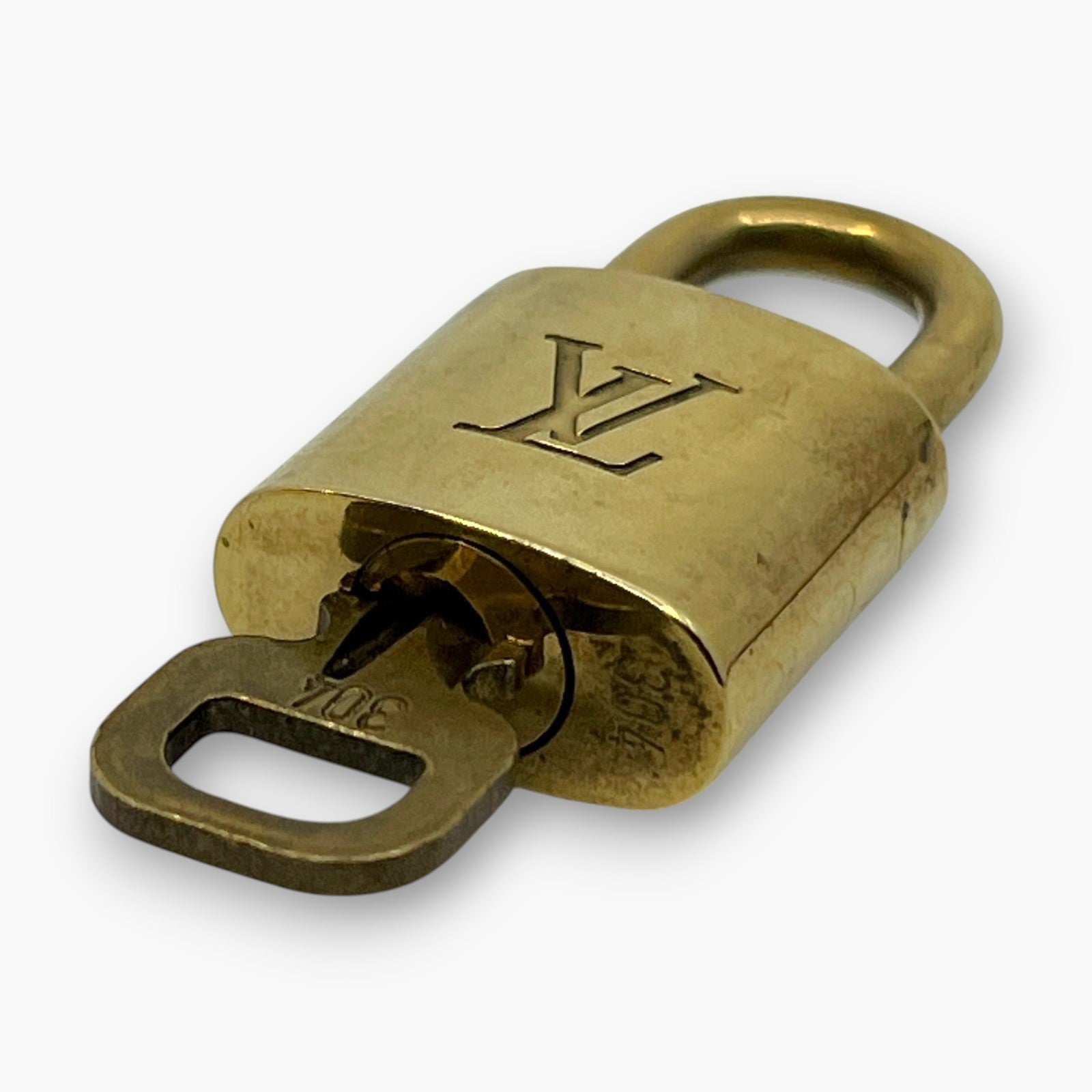 Louis Vuitton Padlock Set of 10 Gold-Tone Brass Locks & Keys pj260606