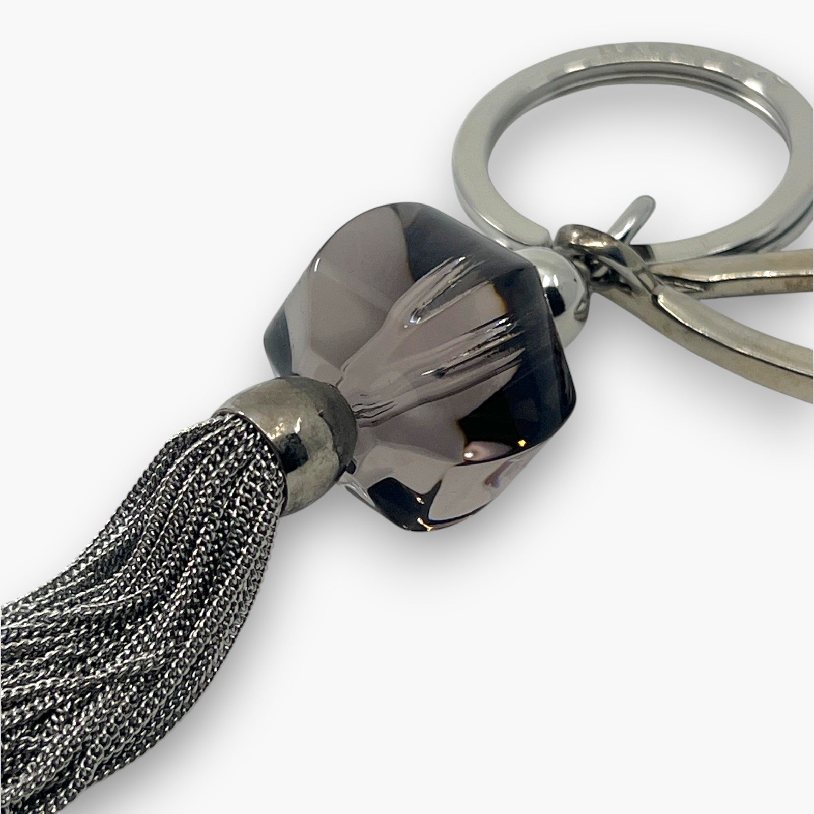 Baccarat Crystal Tassel Key Ring Bag Charm with Box Pouch