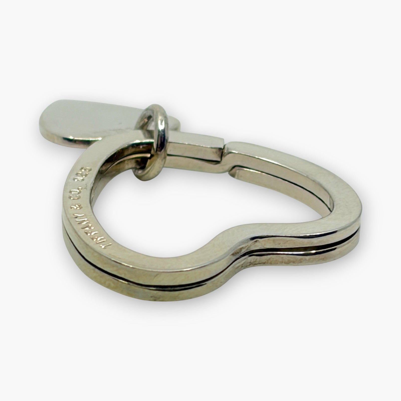 Tiffany & Co. Sterling Silver 925 Heart Key Ring Charm