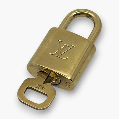 Louis Vuitton Padlock Set of 10 Gold-Tone Brass Locks & Keys pj260603