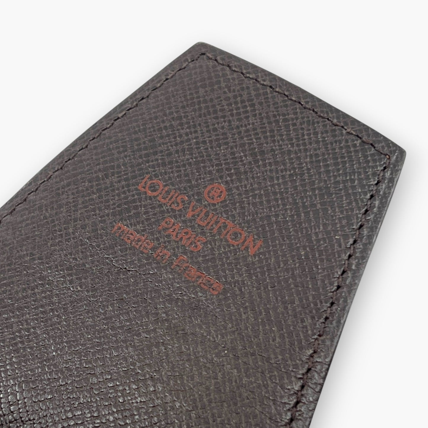 Louis Vuitton Damier Ebene Etui Cigarette Case Brown Canvas Leather