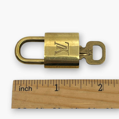 Louis Vuitton Padlock Set of 10 Gold-Tone Brass Locks & Keys pj260606