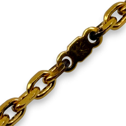Hermes Filou Glove Holder Gold-Tone Metal with Chain