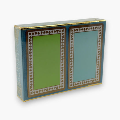Tiffany & Co. Playing Cards 2 Deck Set Green Blue Sealed in Box