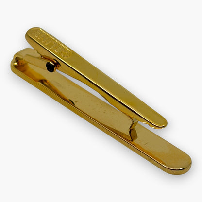 Celine Gold-Tone Logo Tie Clip Bar