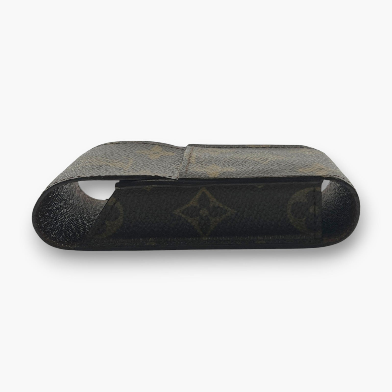 Louis Vuitton Monogram Etui Cigarette Tobacco Case M63024 Brown Canvas Leather