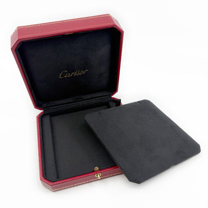Cartier Jewelry Box Empty Case 2 Piece Set with Outer Boxes Red