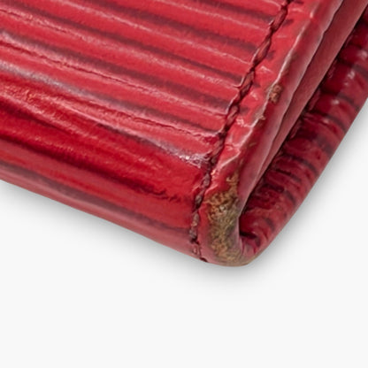 Louis Vuitton Epi Pochette Porte-Monnaie Credit Long Wallet Red M63577