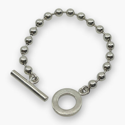 Gucci Sterling Silver 925 Ball Chain Toggle Bracelet