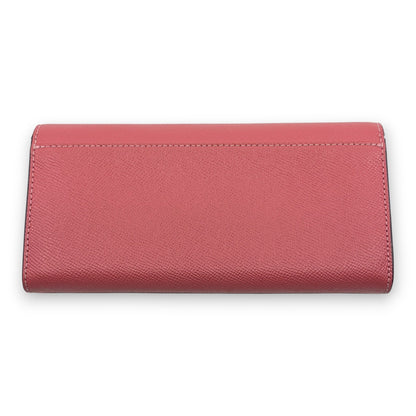 Coach Long Wallet in Pink Leather with Horse and Carriage Logo