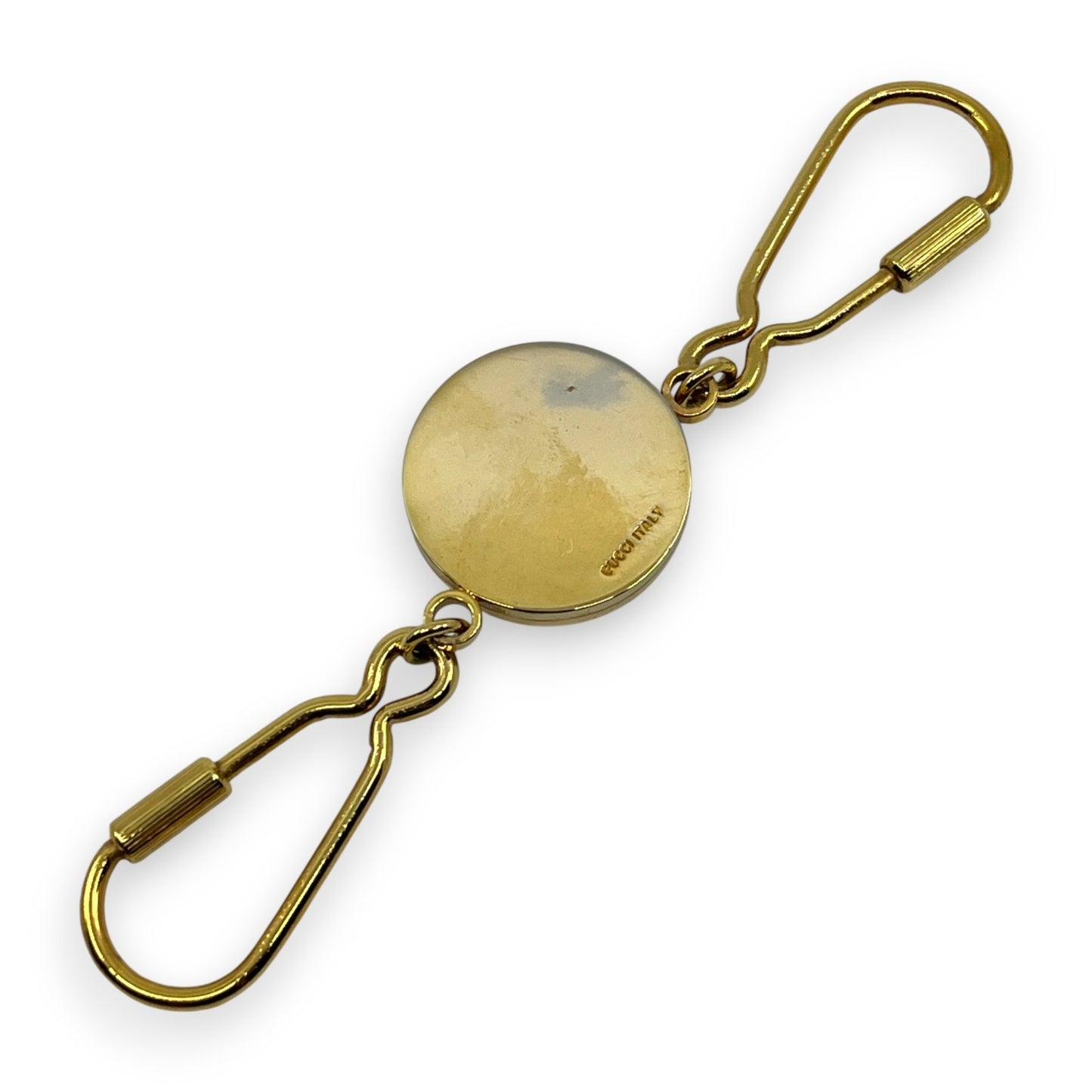 Gucci Gold-Tone Key Holder with Interlocking G & Web Stripe Design w/ Box