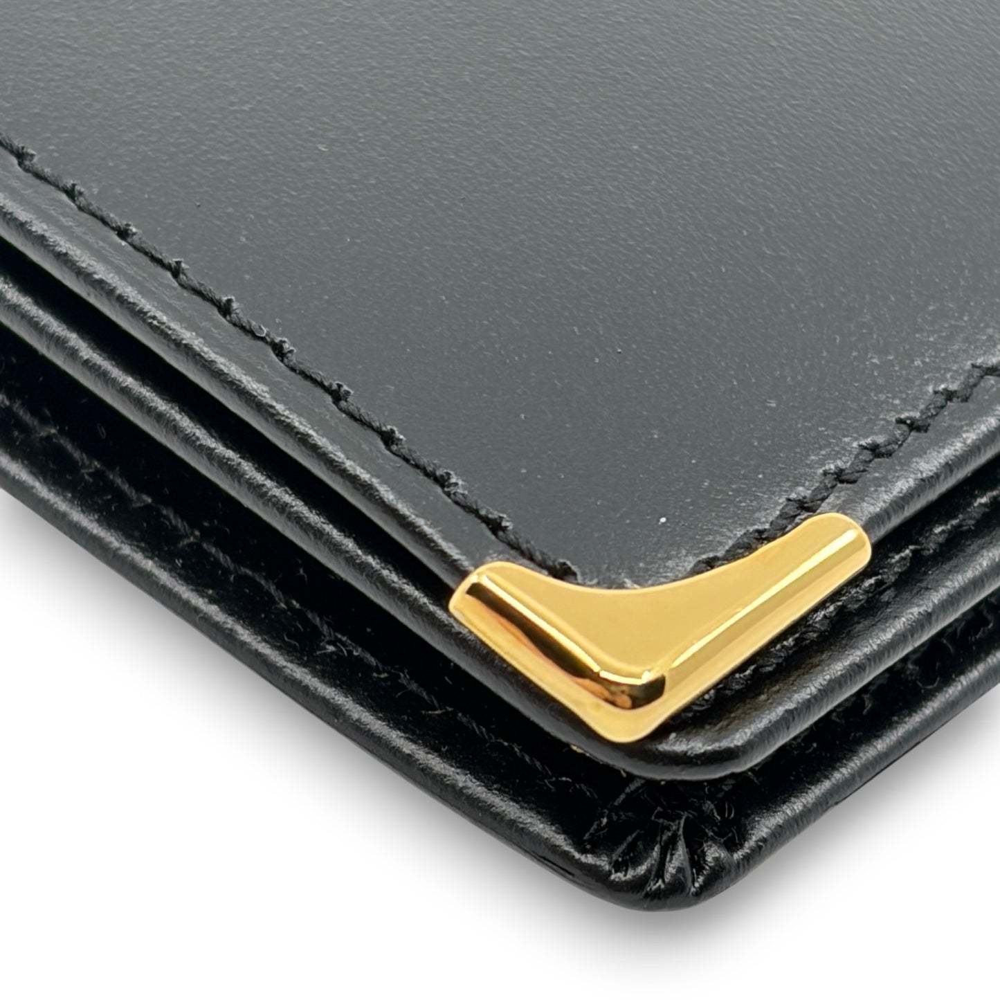 Dunhill Black Leather Long Wallet w/ Brand Card Dust Bag Box