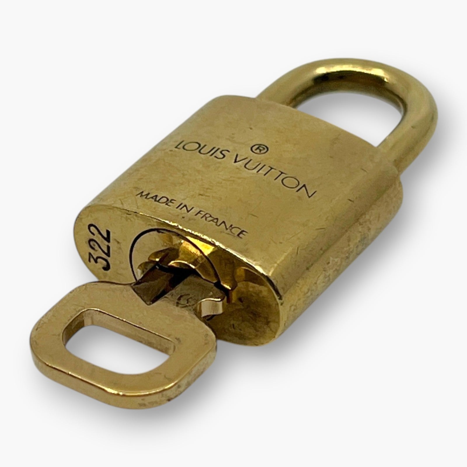 Louis Vuitton Padlock Set of 10 Gold-Tone Brass Locks & Keys pj260605