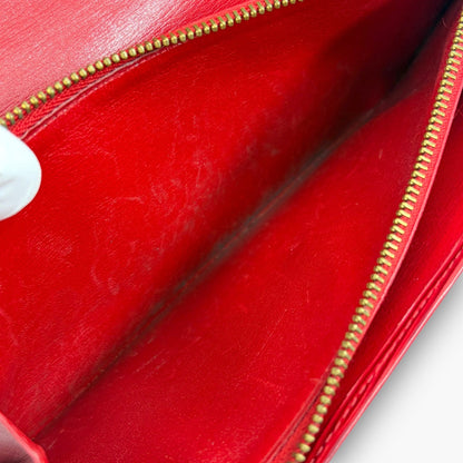 Louis Vuitton Epi Pochette Porte-Monnaie Credit Long Wallet Red M63577