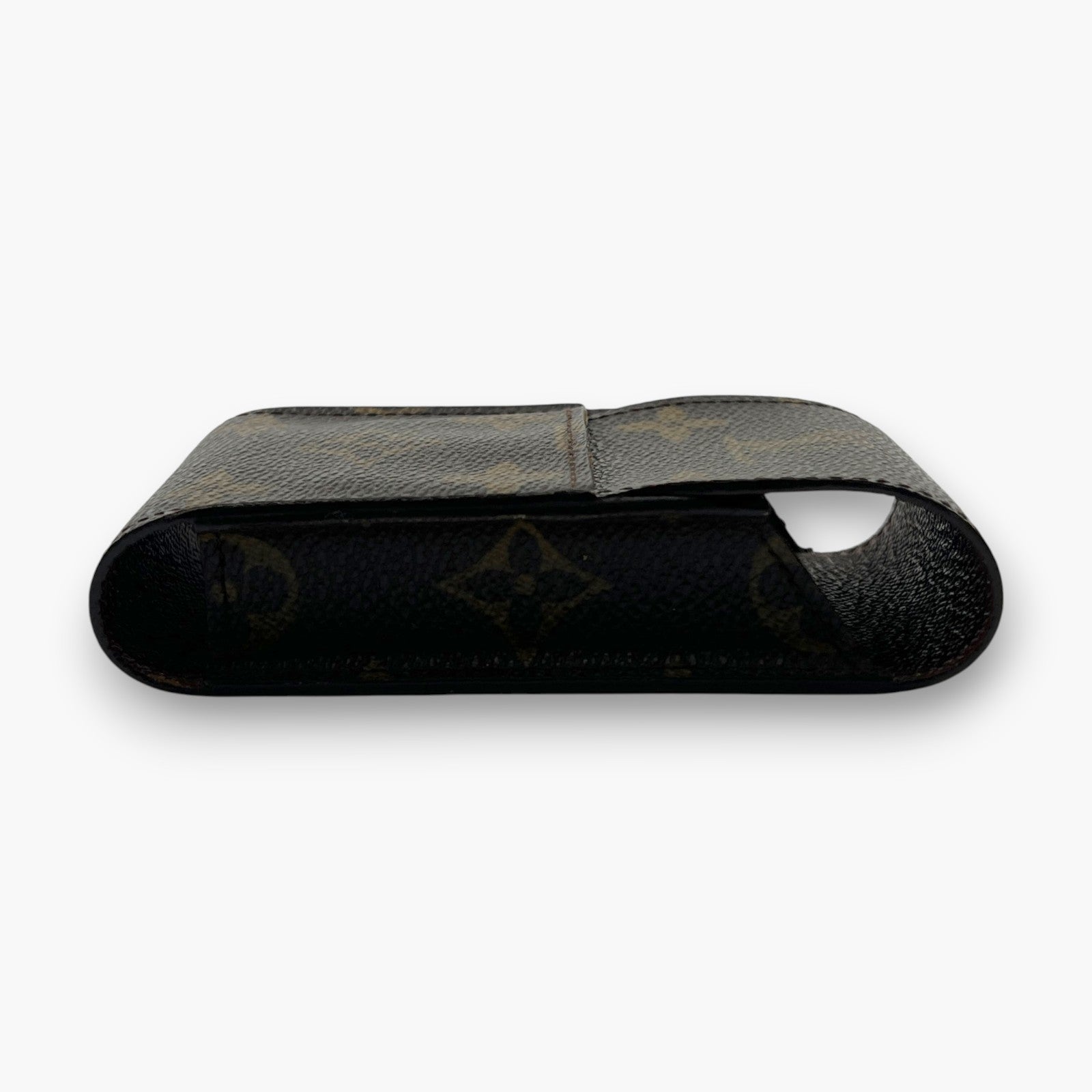Louis Vuitton Monogram Etui Cigarette Tobacco Case M63024 Brown Canvas Leather