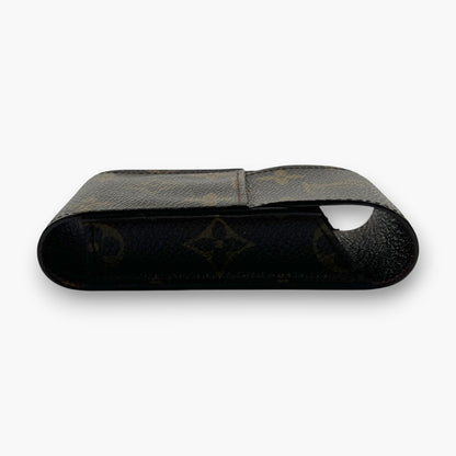 Louis Vuitton Monogram Etui Cigarette Tobacco Case M63024 Brown Canvas Leather
