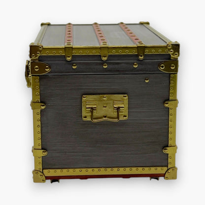 Louis Vuitton Mini Malle Zinc Trunk Paperweight Jewelry Box w/ Box Authentic
