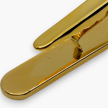 Celine Gold-Tone Logo Tie Clip Bar