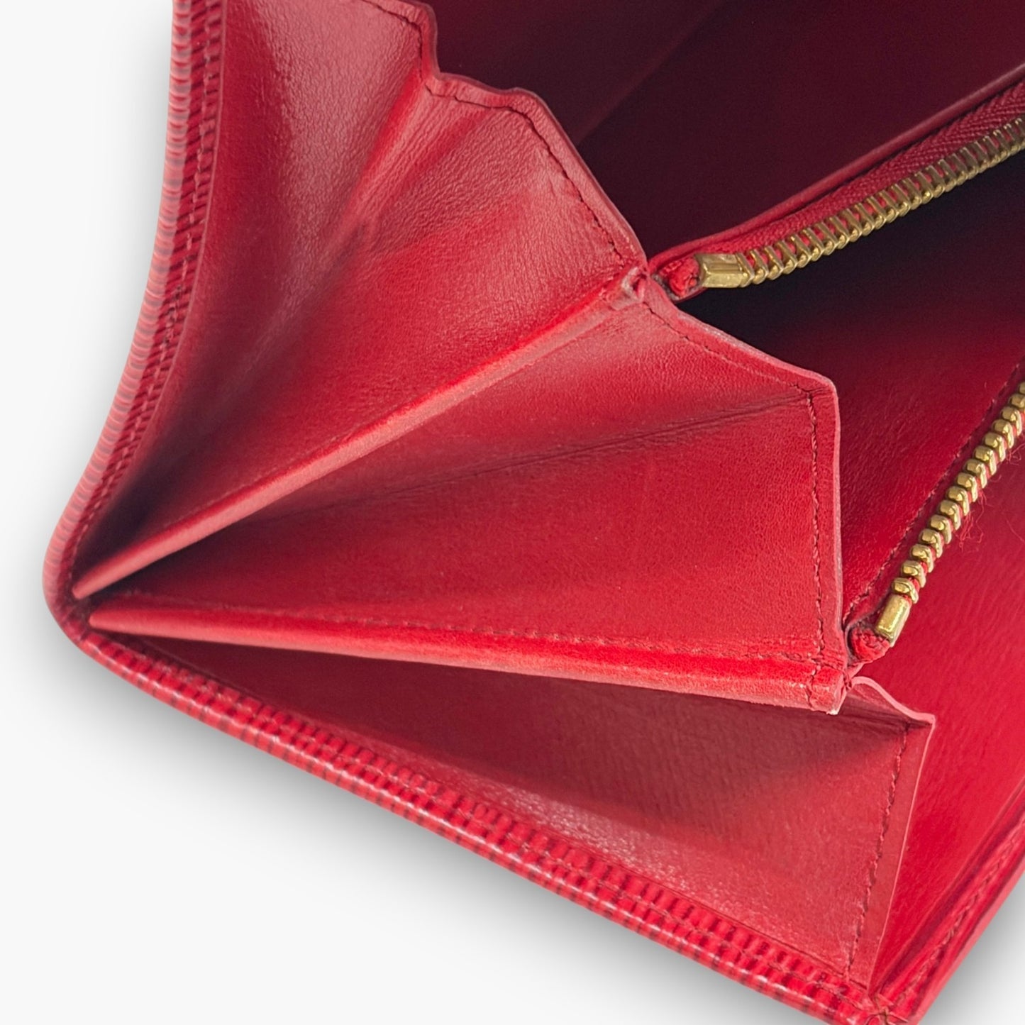 Louis Vuitton Epi Pochette Porte-Monnaie Credit Long Wallet Red M63577