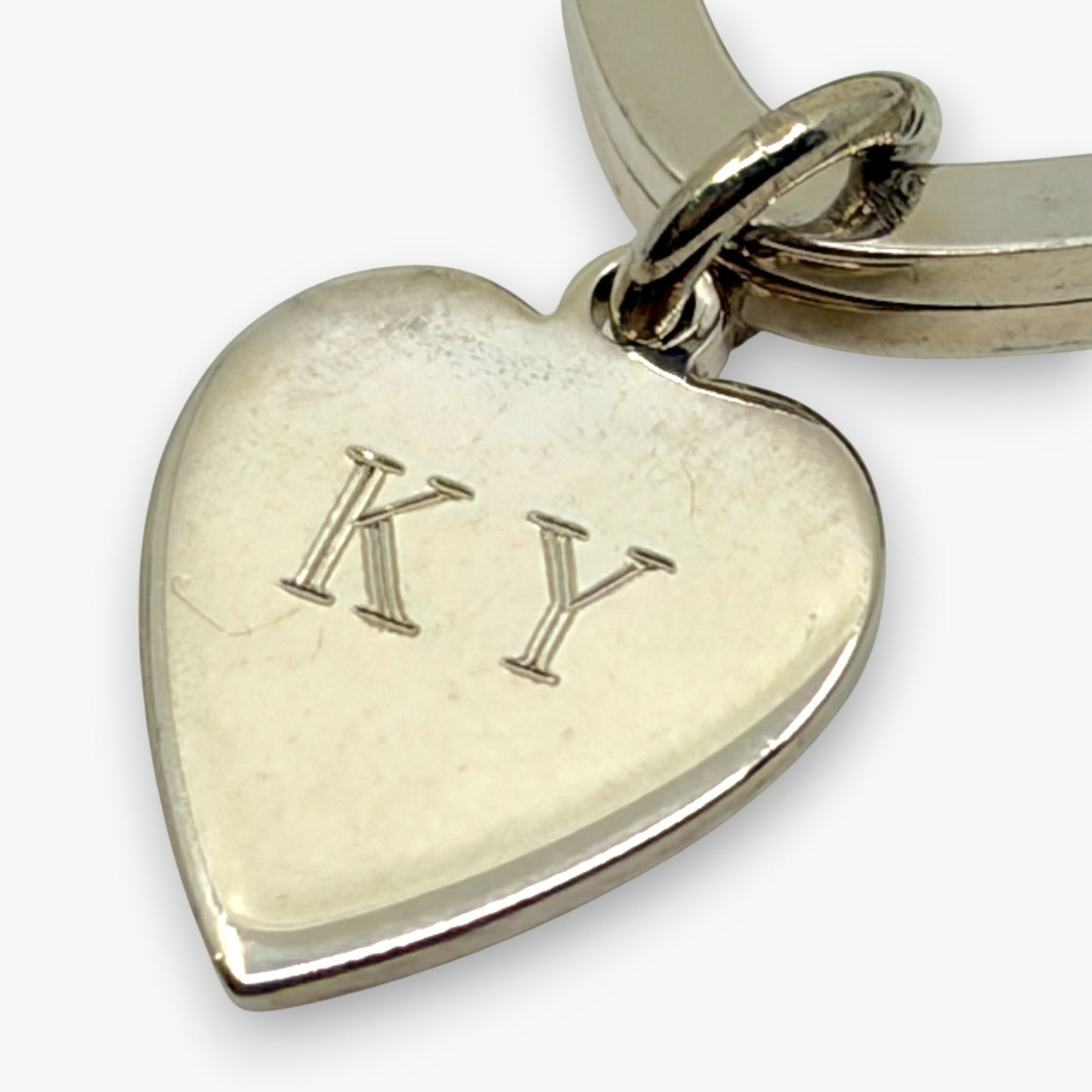 Tiffany & Co. Sterling Silver 925 Heart Key Ring Charm