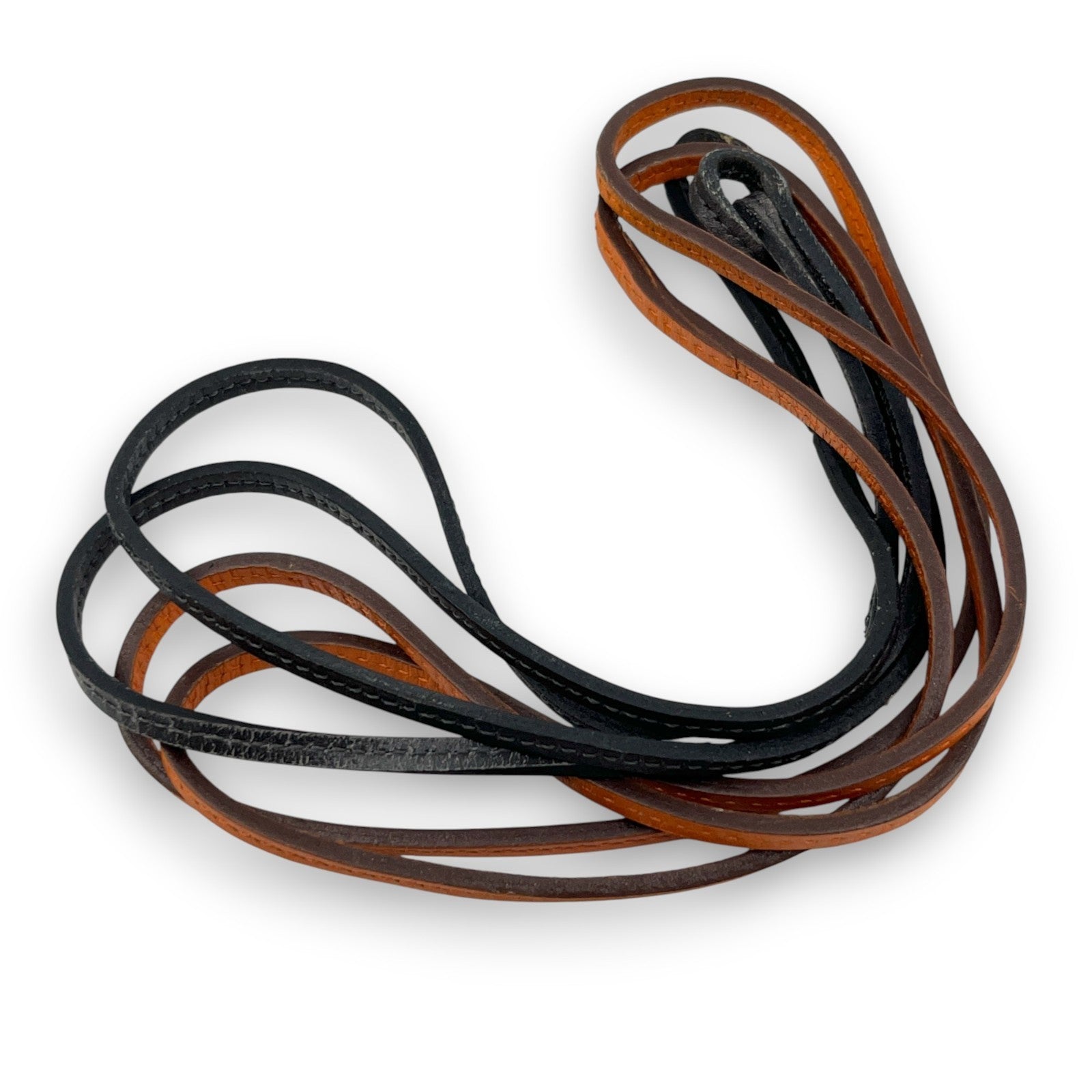 Hermes Cadena Annee Des Fleuves Hippopotamus Padlock Gold 2005 w/ Leather Strap