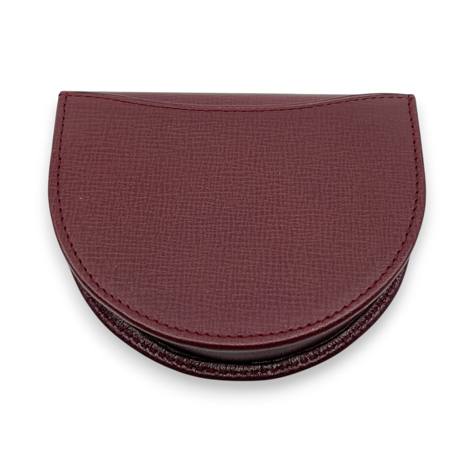 Must de Cartier Burgundy Leather Coin Purse w/ Box Cloth Certificate