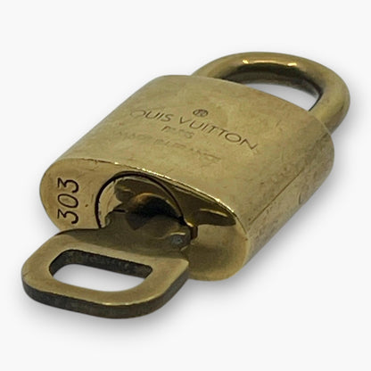 Louis Vuitton Padlock Set of 10 Gold-Tone Brass Locks & Keys pj260604