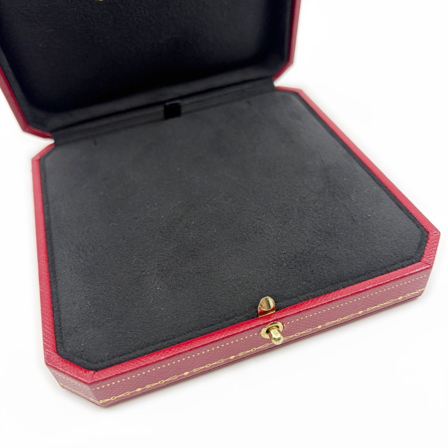 Cartier Jewelry Box Empty Case 2 Piece Set with Outer Boxes Red
